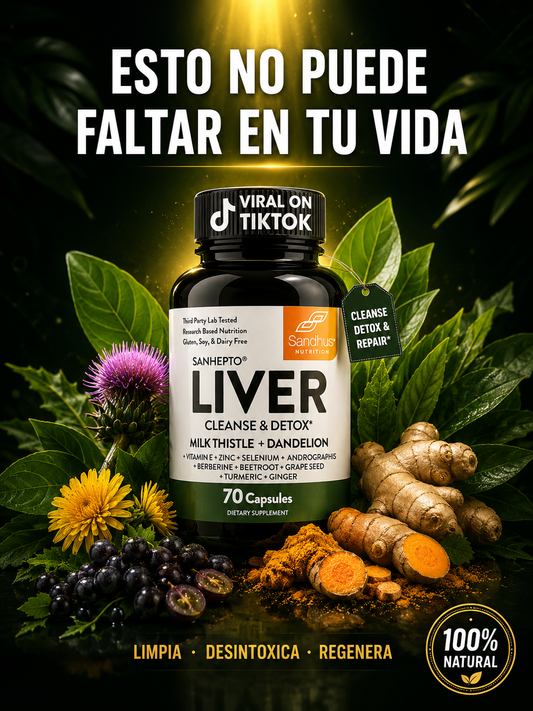 🍃 Liver Cleanse & Detox — 70 cápsulas Dale a tu hígado el descanso que merece