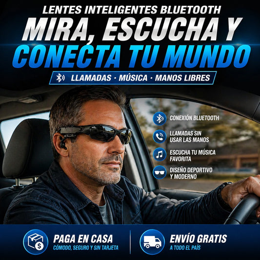 LENTES BLUETOOTH INTELIGENTES – ESTILO Y TECNOLOGÍA EN UNO 😎🎧